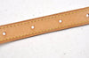 Authentic Louis Vuitton Leather Shoulder Strap For Bucket GM 31.9" Beige K4764