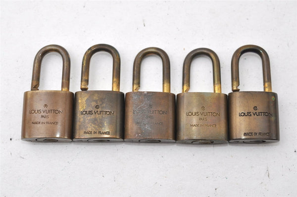 Authentic Louis Vuitton Padlock Gold 10Set LV K4770