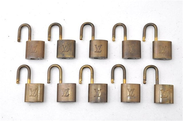 Authentic Louis Vuitton Padlock Gold 10Set LV K4770