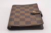 Authentic Louis Vuitton Damier Agenda PM Notebook Cover R20700 LV K4771