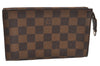 Authentic Louis Vuitton Damier Marais Bucket Pouch Purse Clutch LV K4777