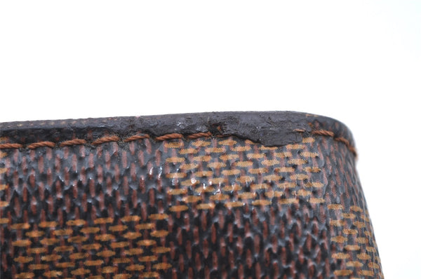 Authentic Louis Vuitton Damier Marais Bucket Pouch Purse Clutch LV K4777