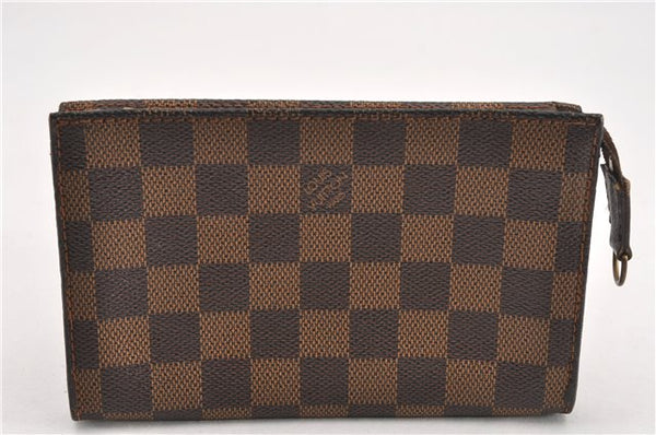 Authentic Louis Vuitton Damier Marais Bucket Pouch Purse Clutch LV K4777