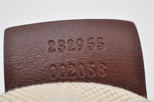 Authentic GUCCI Sukey Shoulder Bag GG Canvas Leather 232955 Beige K4778