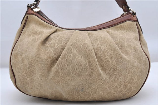 Authentic GUCCI Sukey Shoulder Bag GG Canvas Leather 232955 Beige K4778