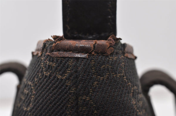 Authentic GUCCI Shoulder Hand Bag Purse GG Canvas Leather 28893 Brown K4779