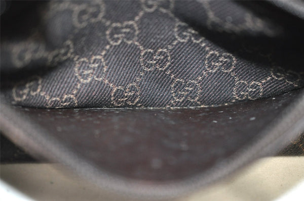 Authentic GUCCI Shoulder Hand Bag Purse GG Canvas Leather 28893 Brown K4779