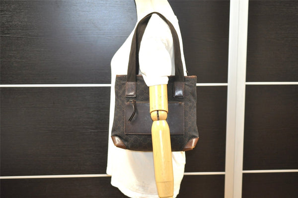 Authentic GUCCI Shoulder Hand Bag Purse GG Canvas Leather 28893 Brown K4779