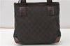 Authentic GUCCI Shoulder Hand Bag Purse GG Canvas Leather 28893 Brown K4779