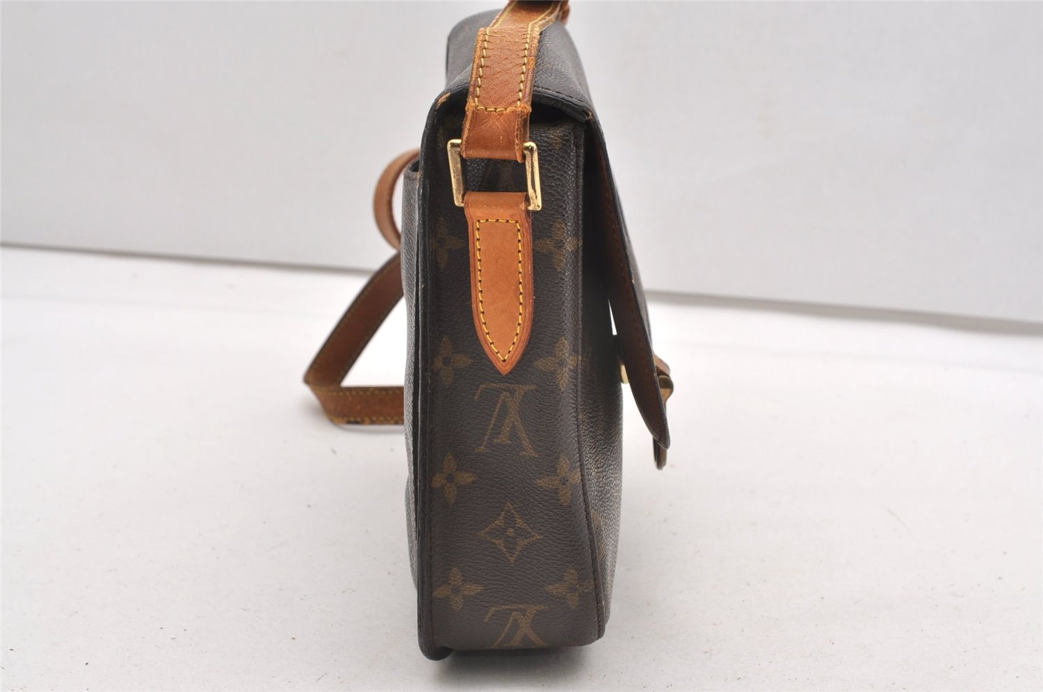 Authentic Louis Vuitton Monogram Saint Cloud GM M51242 Shoulder Cross Bag K4780