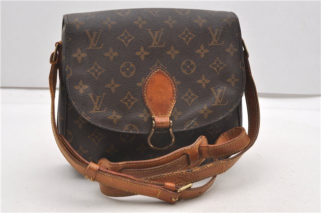 Authentic Louis Vuitton Monogram Saint Cloud GM M51242 Shoulder Cross Bag K4780