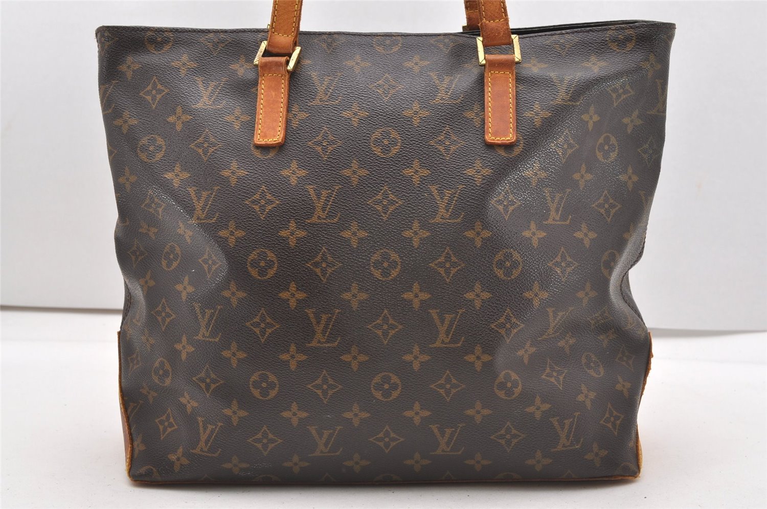 Authentic Louis Vuitton Monogram Cabas Mezzo Shoulder Tote Bag M51151 LV K4781
