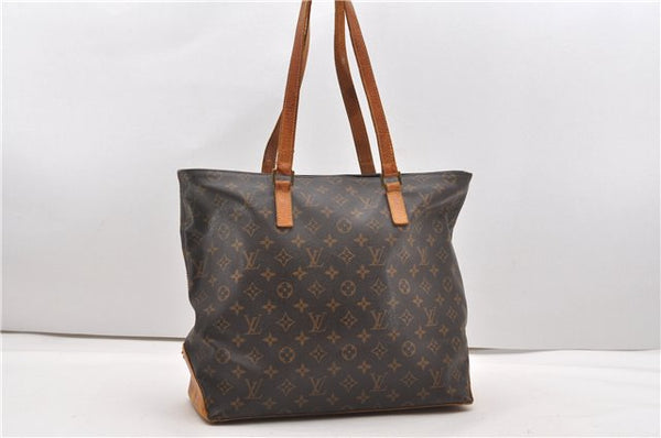 Authentic Louis Vuitton Monogram Cabas Mezzo Shoulder Tote Bag M51151 LV K4781