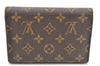 Authentic Louis Vuitton Monogram Porte Tresor Etui Papier Wallet M61202 LV K4782