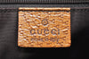 Authentic GUCCI Shoulder Hand Tote Bag GG Canvas Leather 113016 Beige K4784