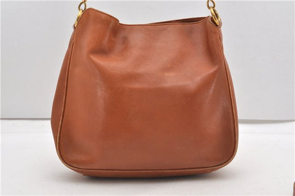 Authentic GUCCI Bamboo 2Way Shoulder Tote Bag Nylon Leather Brown Junk K4786