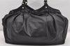 Authentic GUCCI Sukey Vintage Shoulder Tote Bag Leather 211943 Black K4787
