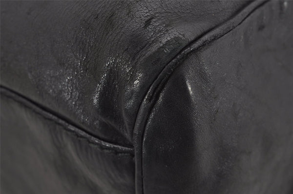 Authentic GUCCI Sukey Vintage Shoulder Tote Bag Leather 211943 Black K4787