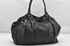Authentic GUCCI Sukey Vintage Shoulder Tote Bag Leather 211943 Black K4787