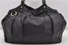 Authentic GUCCI Sukey Vintage Shoulder Tote Bag Leather 211943 Black K4787