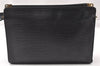 Authentic Louis Vuitton Epi Enghien 2Way Shoulder Clutch Bag M52112 Black K4789