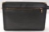 Authentic Louis Vuitton Epi Enghien 2Way Shoulder Clutch Bag M52112 Black K4789