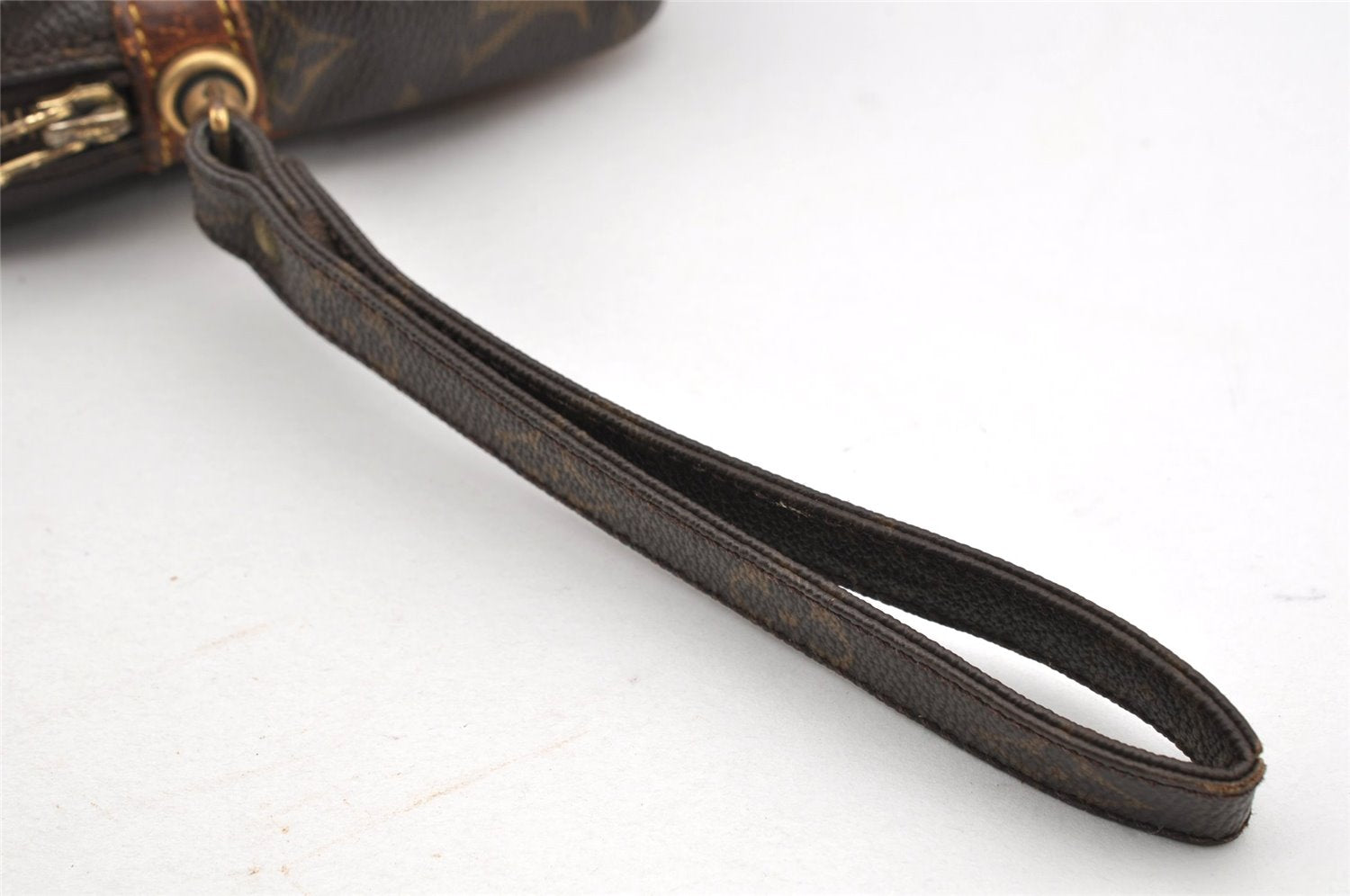 Authentic Louis Vuitton Monogram Marly Dragonne GM M51825 Clutch Hand Bag K4791