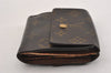 Authentic Louis Vuitton Monogram M61652 Porte Monnaie Billet Carte Credit K4793