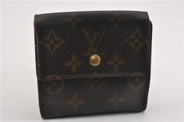 Authentic Louis Vuitton Monogram M61652 Porte Monnaie Billet Carte Credit K4793