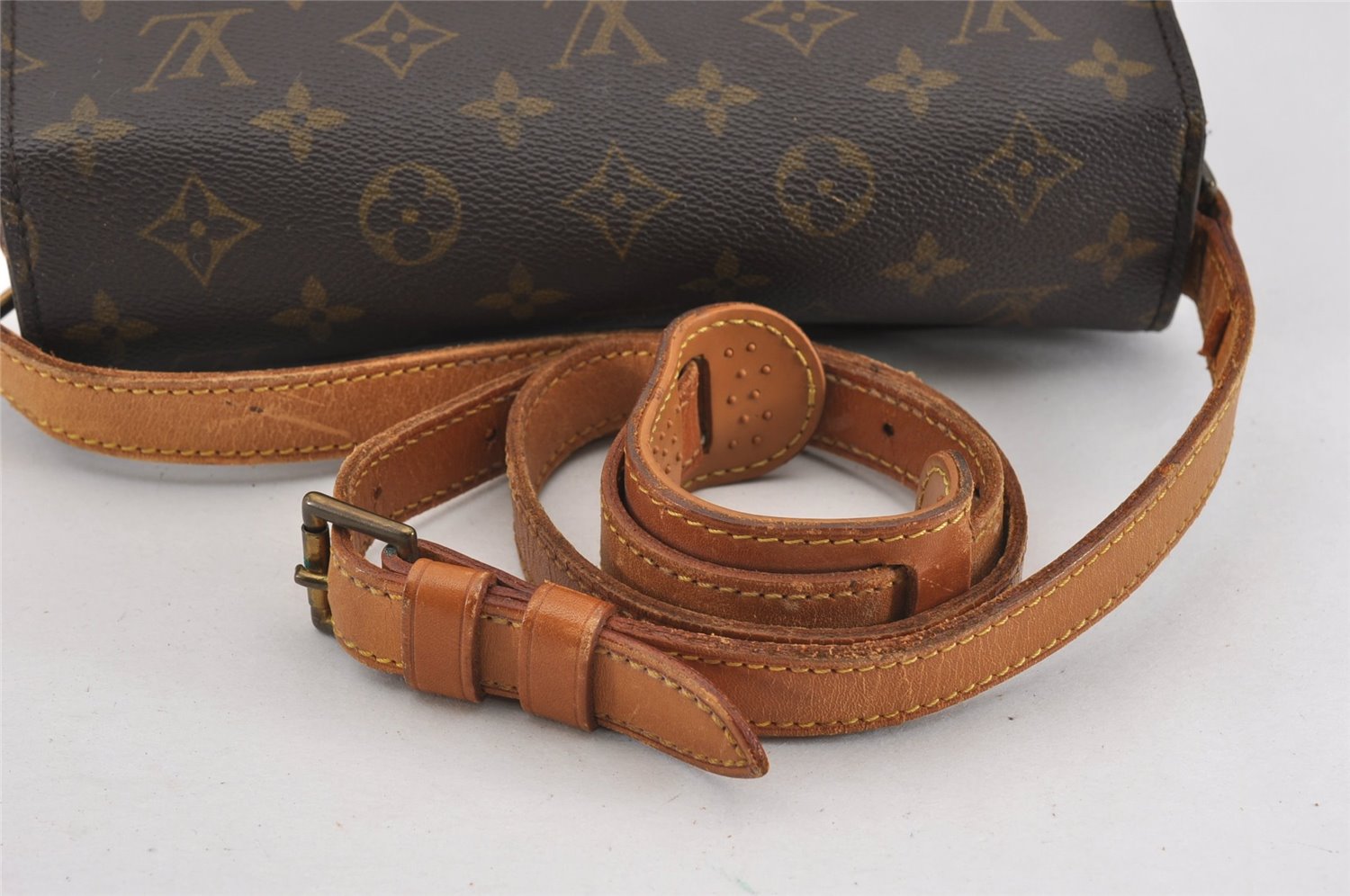 Authentic Louis Vuitton Monogram Saint Cloud GM M51242 Shoulder Cross Bag K4797