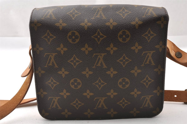 Authentic Louis Vuitton Monogram Cartouchiere MM M51253 Shoulder Cross Bag K4798