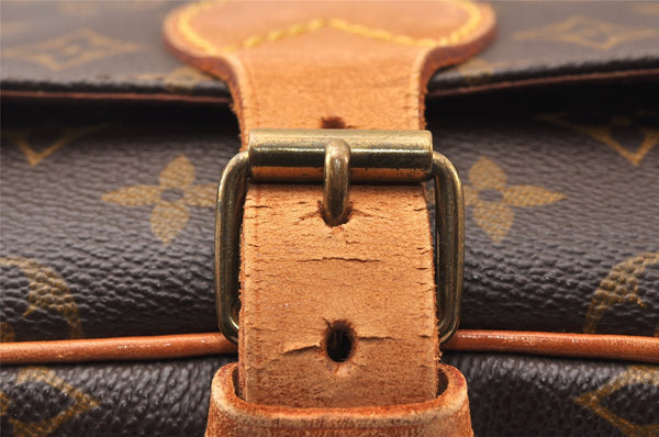 Authentic Louis Vuitton Monogram Cartouchiere MM M51253 Shoulder Cross Bag K4798