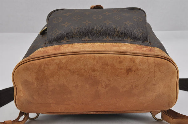 Authentic Louis Vuitton Monogram Montsouris GM Backpack M51135 LV K4801