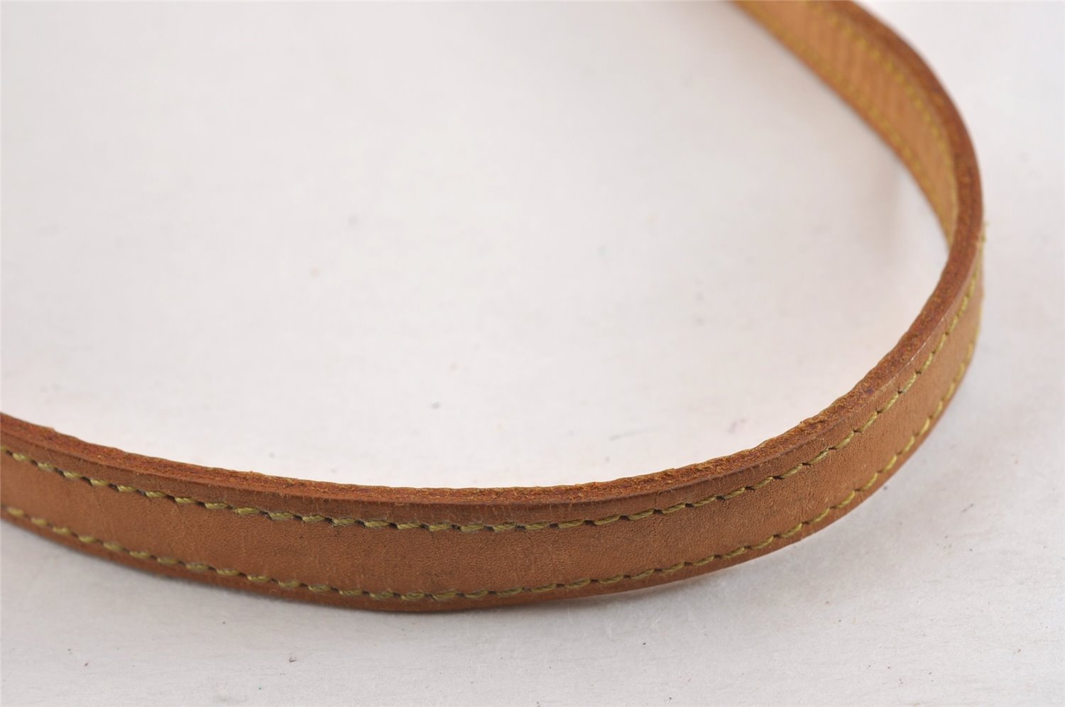 Authentic Louis Vuitton Leather Shoulder Strap Beige 39