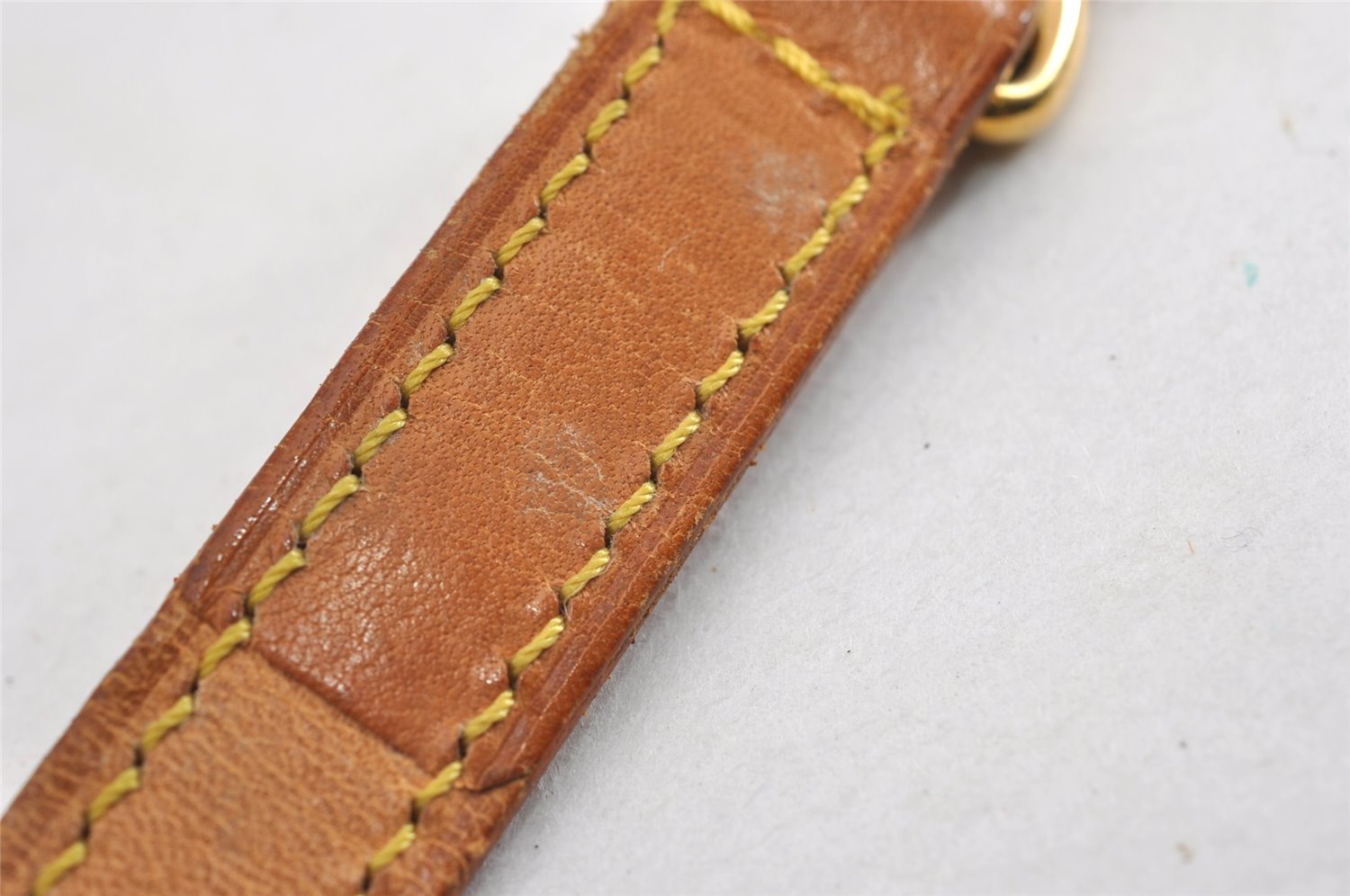 Authentic Louis Vuitton Leather Shoulder Strap Beige 39