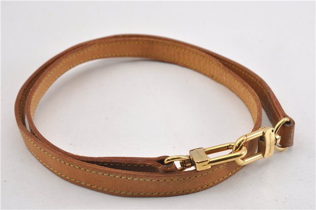 Authentic Louis Vuitton Leather Shoulder Strap Beige 39