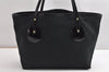 Authentic GUCCI Shoulder Tote Bag GG Canvas Enamel 211976 Black K4811