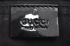 Authentic GUCCI Shoulder Tote Bag GG Canvas Enamel 211976 Black K4811
