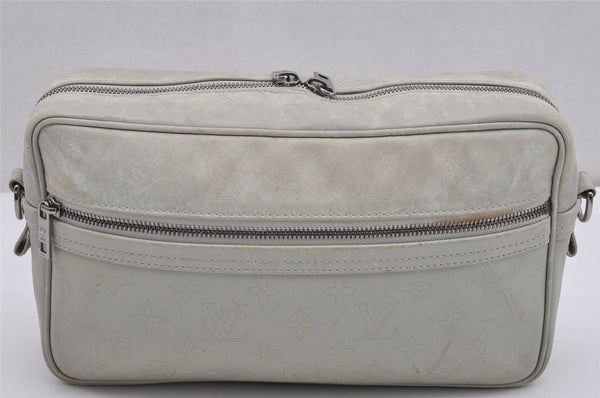 Authentic Louis Vuitton Monogram Defile Irvington Shoulder Bag M92356 Gray K4812