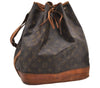 Authentic Louis Vuitton Monogram Noe Shoulder Drawstring Bag M42224 LV K4813