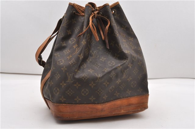 Authentic Louis Vuitton Monogram Noe Shoulder Drawstring Bag M42224 LV K4813