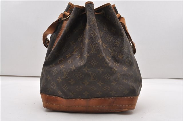 Authentic Louis Vuitton Monogram Noe Shoulder Drawstring Bag M42224 LV K4813