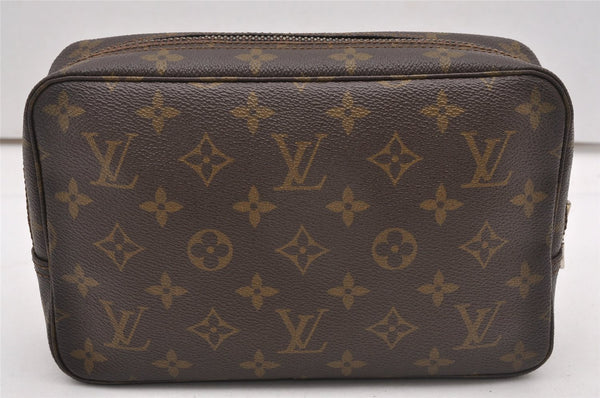 Auth Louis Vuitton Monogram Trousse Toilette 23 Clutch Hand Bag M47524 LV K4815