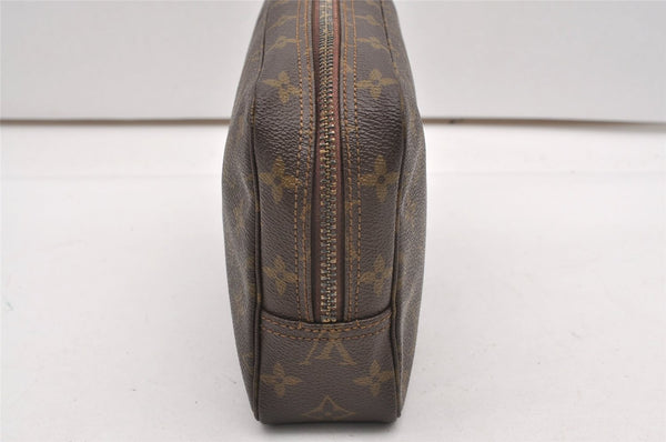 Auth Louis Vuitton Monogram Trousse Toilette 23 Clutch Hand Bag M47524 LV K4815