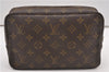 Auth Louis Vuitton Monogram Trousse Toilette 23 Clutch Hand Bag M47524 LV K4815