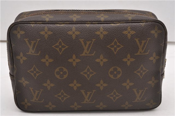 Auth Louis Vuitton Monogram Trousse Toilette 23 Clutch Hand Bag M47524 LV K4815