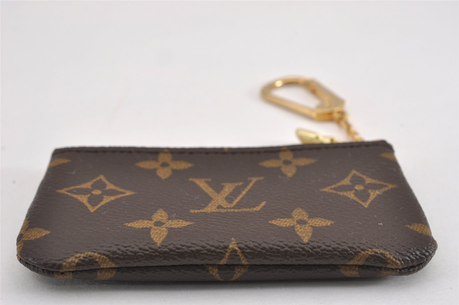 Authentic Louis Vuitton Monogram Pochette Cles Coin Purse Case M62650 Box K4817