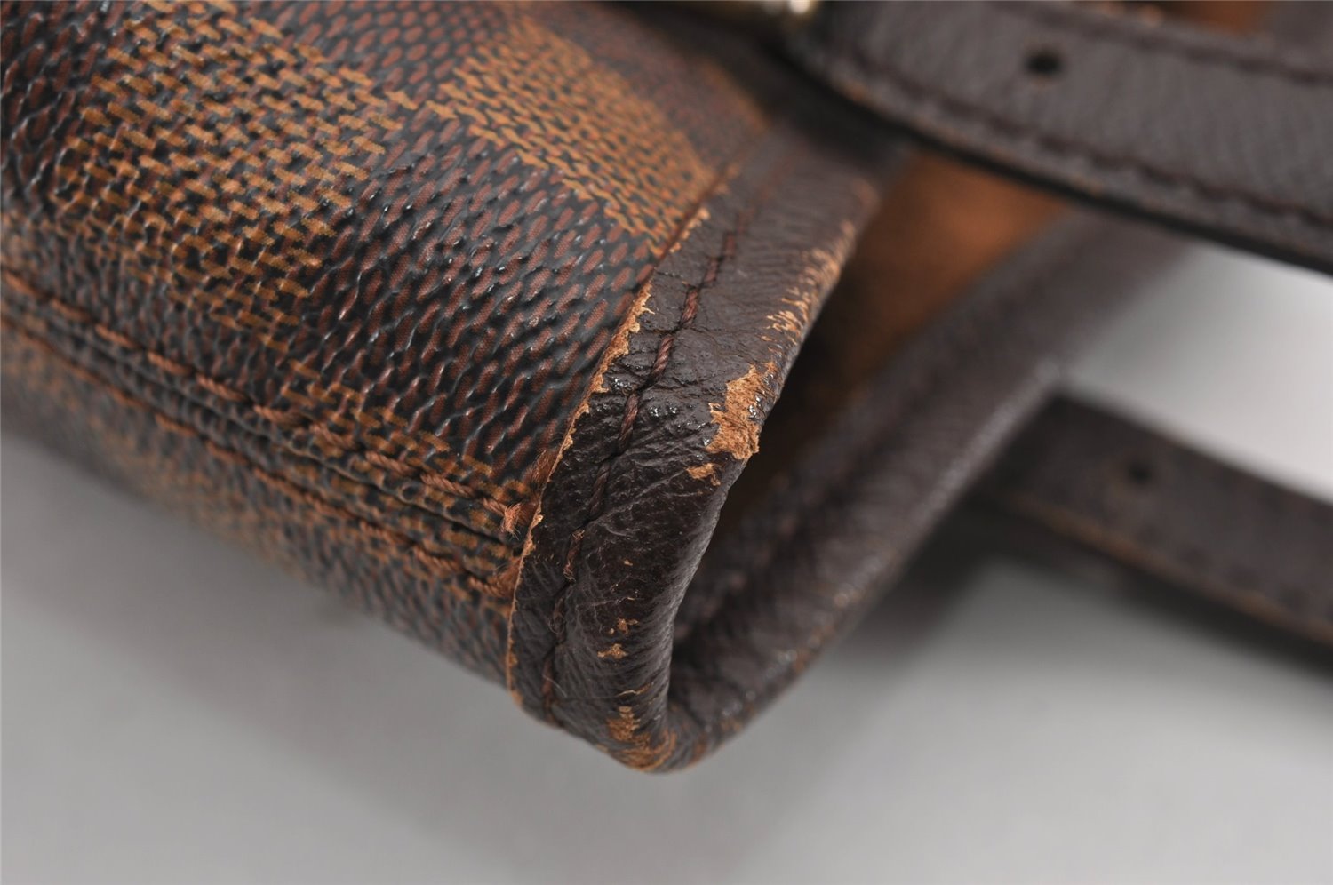 Authentic Louis Vuitton Damier Marais Bucket Shoulder Tote Bag N42240 LV K4821