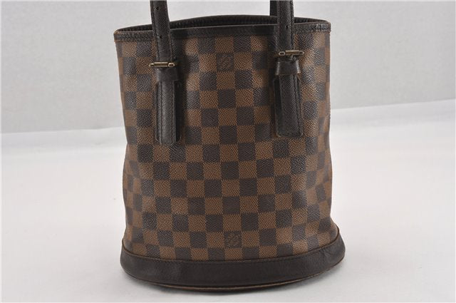 Authentic Louis Vuitton Damier Marais Bucket Shoulder Tote Bag N42240 LV K4821