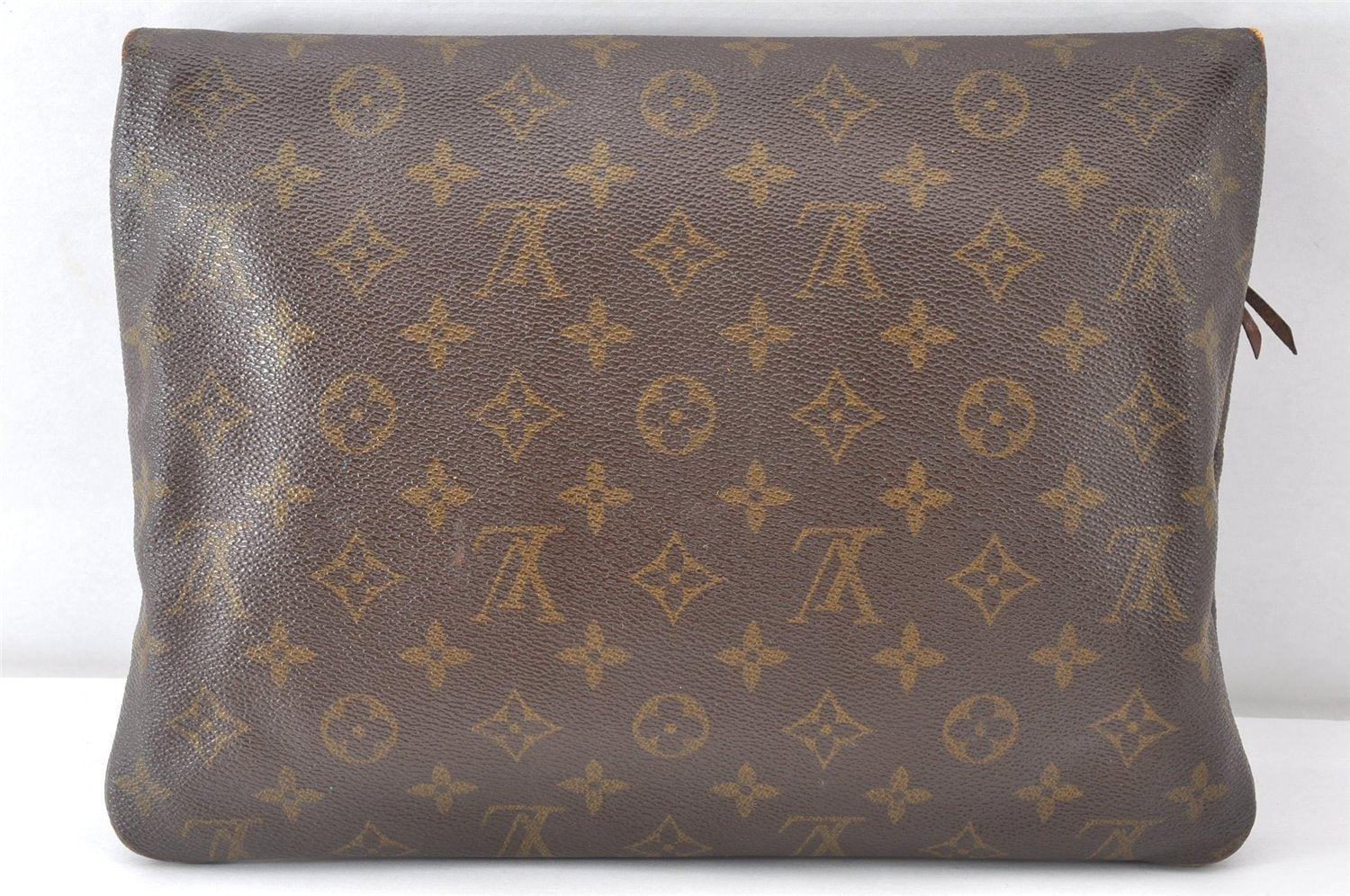 Auth Louis Vuitton Monogram Pochette Pliante Clutch Hand Bag Old Model LV K4823